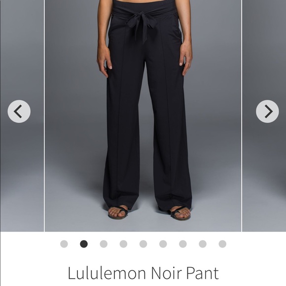 Lululemon black Noir pants in swift fabric. Ladies size 6. Never worn.